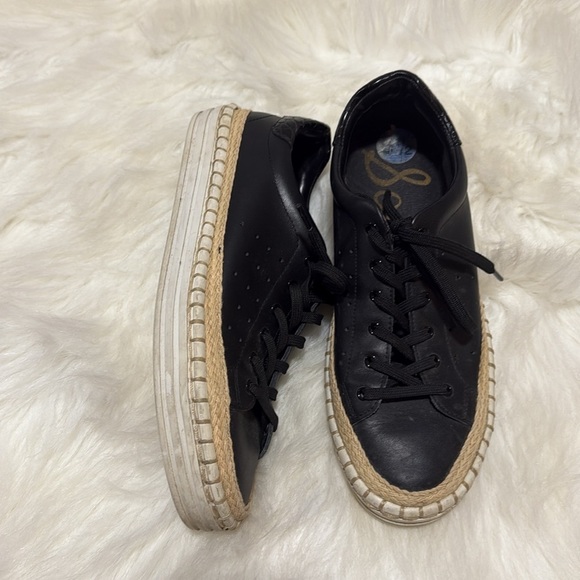 Sam Edelman leather espadrille sneakers - Picture 2 of 4